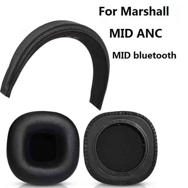 Miếng Lót Tai Cho Marshall MID ANC / MID bluetooth Tai Nghe Thay Thế Băng Đô Da Earmuff Tai Bao Tai Gối Tai