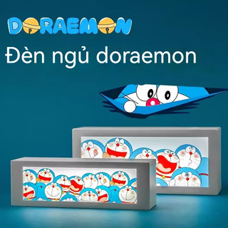 Doraemon Đèn Ngủ Trang Trí Hình Hoạt Hình Vui Nhộn Đèn LED Đầu Giường Sạc Quà Tặng