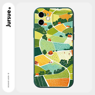 Ốp lưng JURSUE mềm màu silicon mềm dễ thương đẹp độc lạ ngộ nghĩnh cho iPhone 16 15 14 13 12 11 Pro Max SE 2020 X XR XS 8 7 ip kute Y5110Q