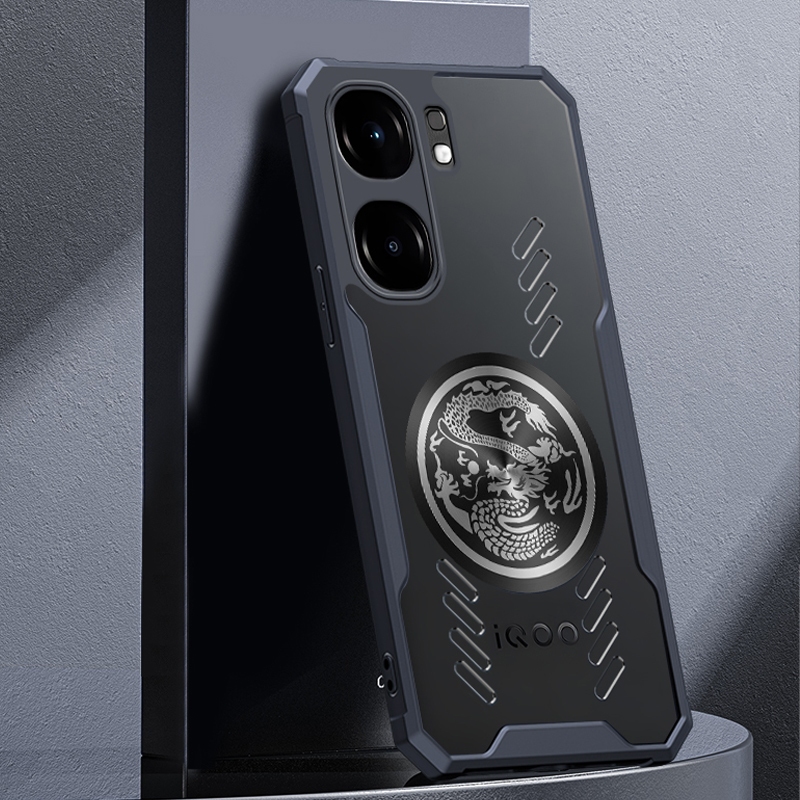 Ốp điện thoại trong suốt làm mát Dragon Totem Graphene cho VIVO IQOO NEO 9 8 Pro 5G Vỏ tản nhiệt Vỏ bảo vệ TPU chống sốc