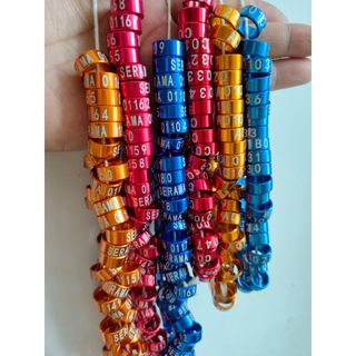Set 10 Vòng Đeo Chân Huấn Luyện Vẹt Kích Thước 3mm - 7mm