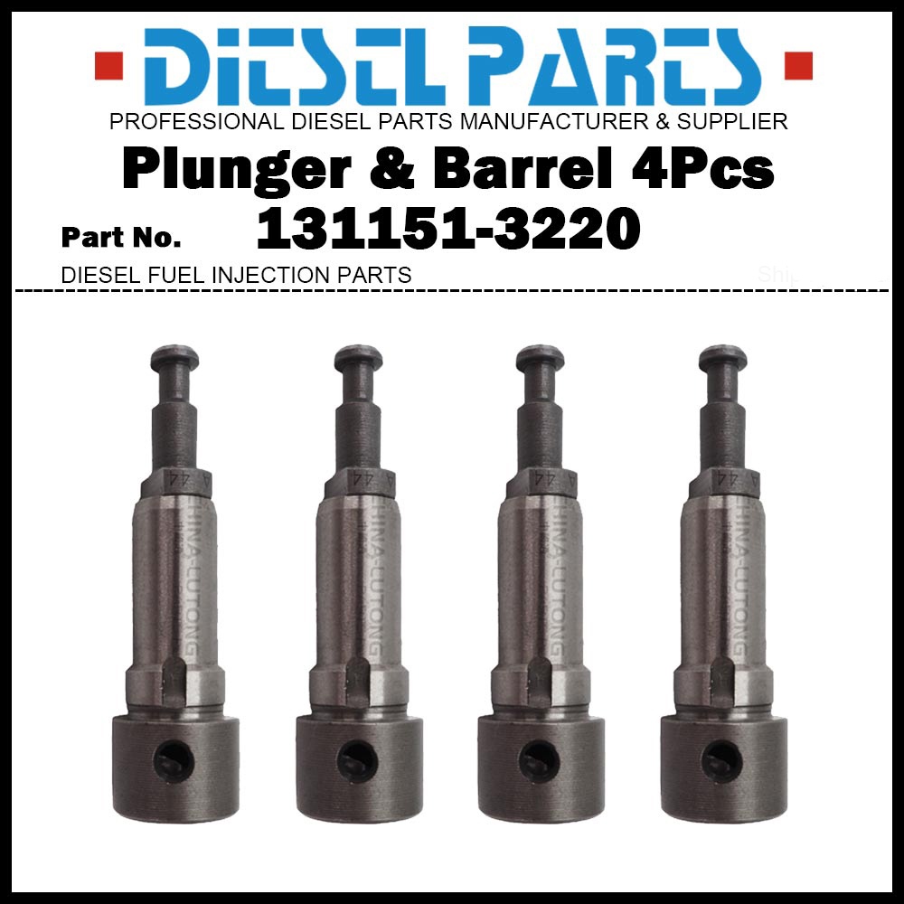 4 Máy bơm phun Phần tử pít tông A44 Lắp ráp pít tông và thùng 131151-3220 9413610030 Dành Cho ISUZU 