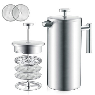 Máy pha cà phê French Press, bình pha cà phê, máy pha cà phê French Press 350//800/1000ml Máy pha cà phê tươi