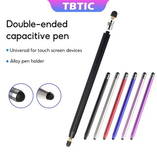 TBTIC 2 Trong 1 Hợp Kim Mờ Đa Năng Bút Stylus Cho iPad Điện Thoại XiaoMi Pad Android Máy Tính Bảng Màn Hình Cảm Ứng Kim Loại Bút Điện Dung 
