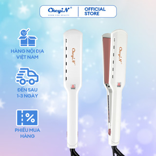 Máy duỗi tóc CKEYIN HS312 bản rộng 1.5Inch 110-240V có thể điều chỉnh nhiệt độ hỗ trợ tạo kiểu tóc