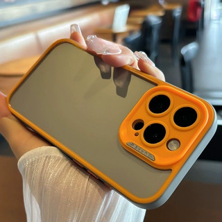 【Contrasting design/Transparent acrylic hard case/Black】Ốp lưng compatible for iPhone 15 14 13 12 pro max case