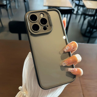 【Contrasting design/Transparent acrylic hard case/Pink】Ốp lưng compatible for iPhone 15 14 13 12 pro max case
