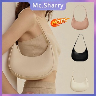 Mc.Sharry Túi Kẹp Nách, Túi Xách Da Trơn Đeo Vai Thời Trang Dáng Thuyền Dành Cho Nữ