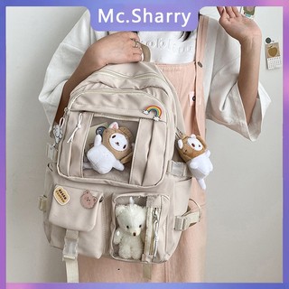 Mc.Sharry Ba Lô Đi Học Cỡ Lớn Phong Cách Hàn Quốc Cho Nữ