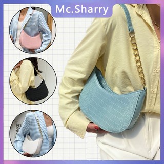 Mc.Sharry Túi Xách Da Pu Vân Da Cá Sấu Phong Cách Vintage Cho Nữ