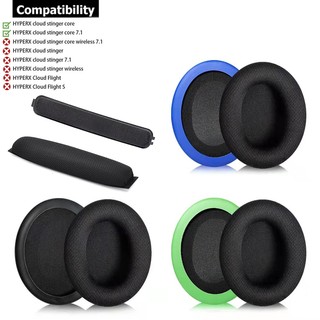 1 cặp miếng đệm tai cho hyperx cloud stinger core 7.1 tai nghe headband đệm bọt biển tai nghe bịt tai
