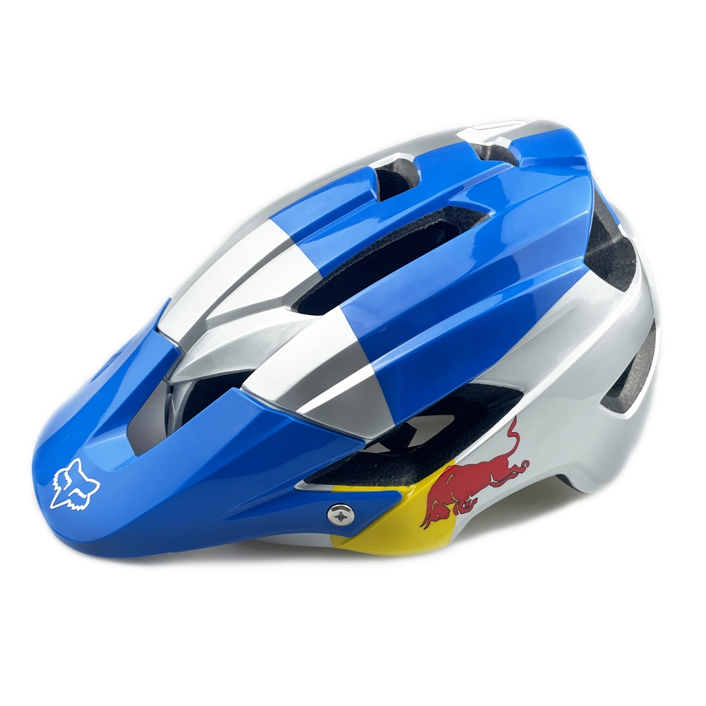 Mũ bảo hiểm ngụy trang xe đạp leo núi mát mẻ Mũ bảo hiểm xe đạp đường trường MTB Mũ vành lớn có đèn đuôi FOX Mũ bảo hiểm an toàn 55-61cm