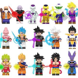  Anime Khối Đồ Chơi Hình Son Goku Vegeta Piccolo Burdock Khối Xây Dựng Đồ Chơi Mini WM6177 WM6178 
