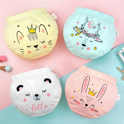 Adabaobao® ᵛⁿBé Trai Bé Gái Mùa Hè Bé Gái Quần Lót Trẻ Em Màu Trơn Quần Lót Cotton Mềm Mại Thoáng Khí Innerwear Quần Lót 0-4Y