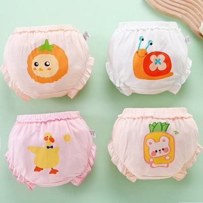 Adabaobao® ᵛⁿ100% Cotton Bé Gái Quần Lót Quần Lót Quần Lót Cotton Thời Trang Budak Perempuan Trẻ Em Bé Gái Quần Lót Dễ Thương 0-4Y