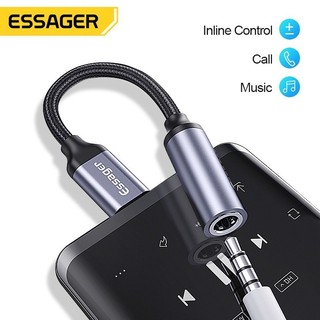 Essager type c sang 3.5mm jack aux tai nghe adapter cáp usb c sang 3.5 tai nghe bộ chuyển đổi âm thanh