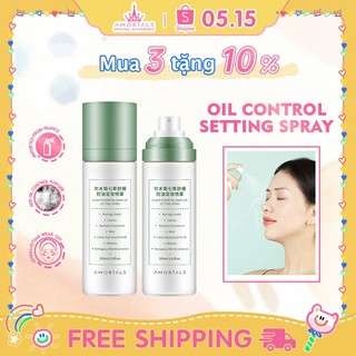 Chai xịt khóa cố định lớp trang điểm AMORTALS 7 thành phần thực vật tự nhiên làm dịu 100ml
