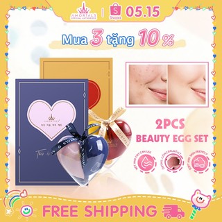 Bộ 2 mút trang điểm AMORTALS ướt và khô tán kem nền cao cấp