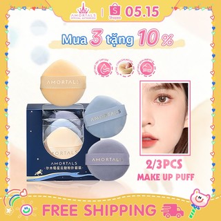 Xác thực 100% ✨mút đánh phấn phủ AMORTALS Set 3 Mút Trang Điểm 55mm Mềm Mại 35g