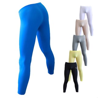  Quần Dài Ôm Dáng Màu Trơn Co Giãn Tốt Thoải Mái Chống Mồ Hôi Thời Trang Mùa Đông Cho Nam 