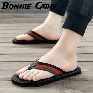 Bonnie Cathy  Dép xỏ ngón đi biển nam đế mềm thời trang chống mài mòn mới dành cho nam