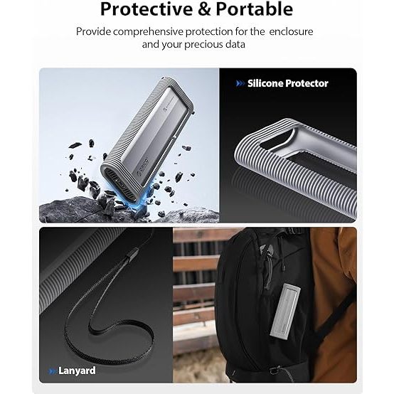 Orico M.2 NVMe SATA SSD Vỏ USB Bộ chuyển đổi bên ngoài Hỗ trợ UASP cho PCIe NVMe SATA SSD (AXM2) | BigBuy360 - bigbuy360.vn