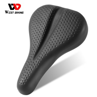 WEST BIKING Xe Đạp Yên Xe Bao Hoàn Toàn Chống Thấm Nước Silicon Yên Xe Bao MTB Xe Đạp Đường Bộ Đệm Ghế Bao Xe Đạp Phụ Kiện