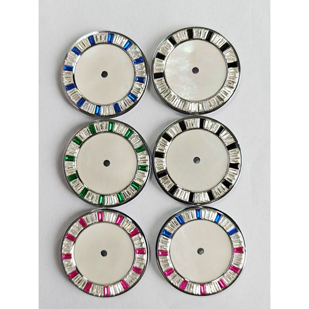 28.5mm Stoneware Edge Shell Pattern Mặt số đồng hồ Phụ kiện đồng hồ cho chuyển động NH35 / NH35A / N