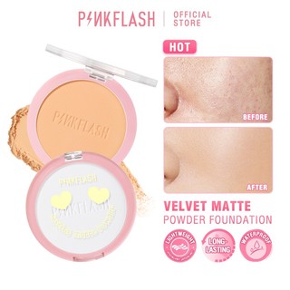 Pinkflash Phấn Nén Trang Điểm Kiềm Dầu Lâu Trôi Suốt 8 Giờ