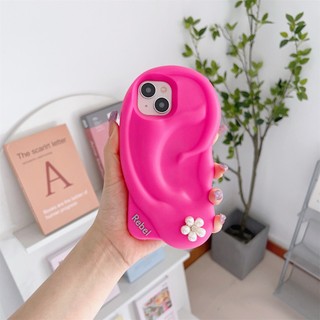 Ốp lưng iphone cho 15 pro max 14 pro max 13 pro max 11 12 pro max tpu silicon mềm vỏ tai