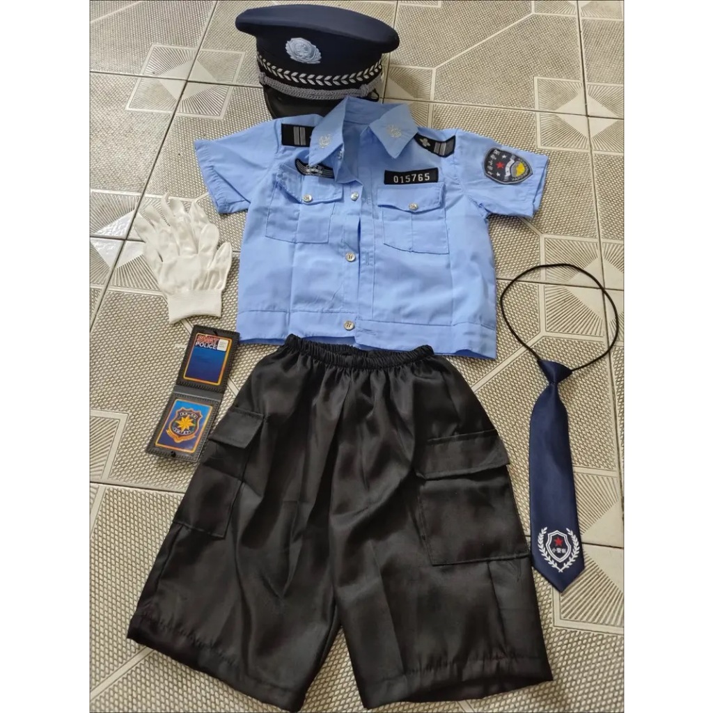 Bộ Đồng Phục Cảnh Sát 4 Món Xinh Xắn Cho Bé