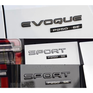 Mới 3D ABS Evoque Sport logo sửa đổi xe dán decal biểu tượng cho Rover Range Rover Evoque Sport SVAutobiography Discovery Phụ kiện thay thế