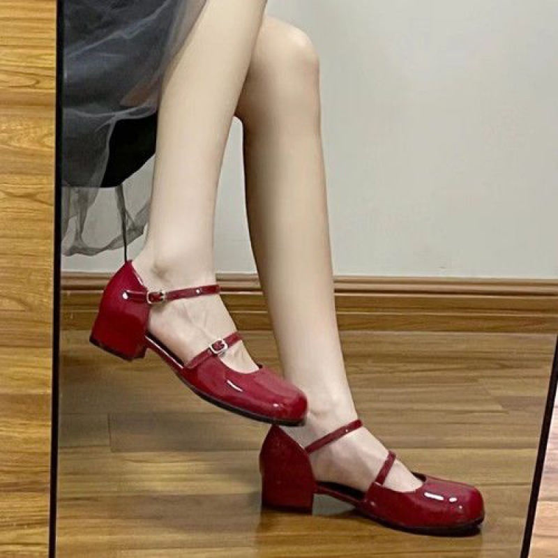 Giày Mary Jane đế dày. Ngọt ngào và dễ thương. Giày cao gót thời trang