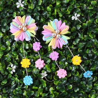 Kẹp Tóc Hoa Ngọc Trai Cho Người Lớn Nhiều Màu Sắc Phụ Kiện Tóc Cho Nữ 13 * 5.5cm / pc 10g / pc 2 Cái / bộ