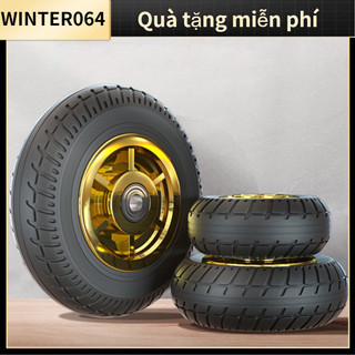 4 bánh xe đẩy cao su hoạt động im lặng đa năng kéo tay lăn xoay winter064