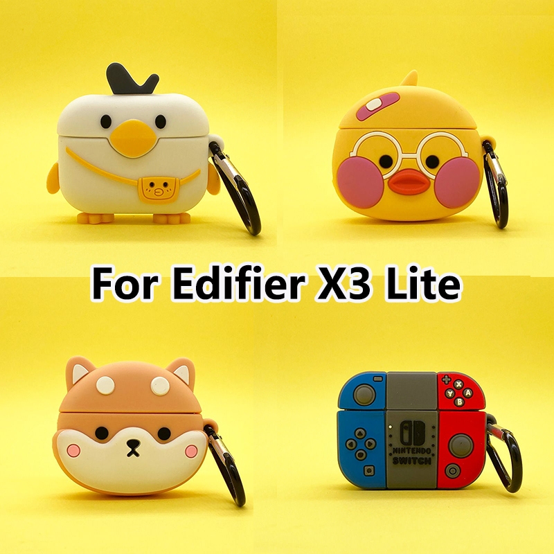 Ốp Bảo Vệ Hoạt Hình Cho Edifier X3 Lite Bluetooth Không Dây Tai Nghe Bao Silicon Mềm Cho Edifier X3 