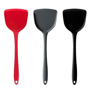 Thìa silicone chống dính thìa silicone tay cầm dài thìa silicone cấp thực phẩm thìa chiên silicone nhiệt độ cao