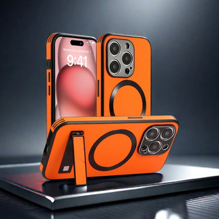 【Bracket Hard case/Black】Ốp lưng compatible for iPhone 15 14 13 12 11 pro max  case