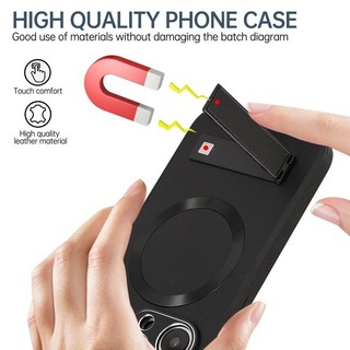 【Bracket Hard case/Black】Ốp lưng compatible for iPhone 15 14 13 12 11 pro max  case