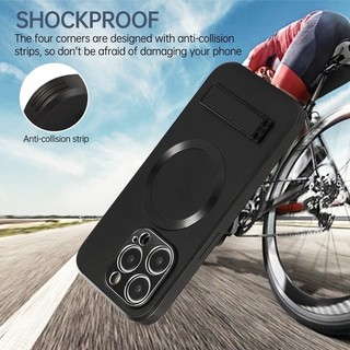 【Bracket Hard case/Black】Ốp lưng compatible for iPhone 15 14 13 12 11 pro max  case