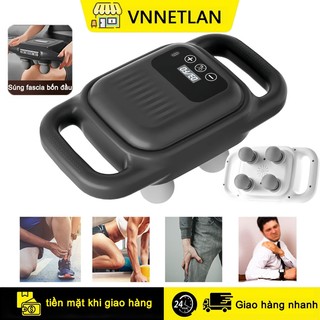 VNNETLAN Máy Massage Cầm Tay , Súng Massage Cầm Tay Mini Toàn Thân 4 Cấp Độ Chuyên Sâu Đa Năng