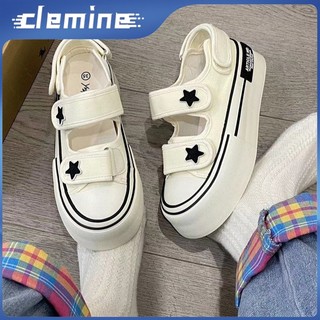 Giày đế bệt nữ, giày đế bệt Velcro, giày đế bệt nâng cao đế bệt