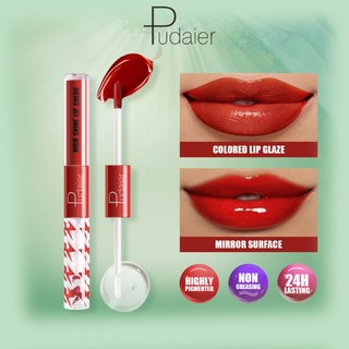 Son Môi Pudaier Lâu Dài Chống Thấm Nước Bóng Chống Dính Cốc 2 Trong 1 Liptint Lips Trang Điểm