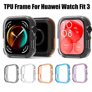 Huawei Watch Fit 3 Ốp Lưng Kẹo Trong Suốt TPU Bảo Vệ Vỏ Khung Ốp Lưng Cho Đồng Hồ Thông Minh Huawei Fit3 Phụ Kiện