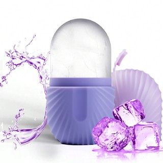 Viên nang Twill Loại Silicone Mặt Áp Dụng Khay Đá Đá Con Lăn Máy Mát Xa Nhiều Màu Mặt Lạnh Nén Đá Khay Giảm Đau Cơ Thể Massage