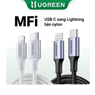 【MFi】Đầu chuyển đổi UGREEN USB C sang Lightning PD 20W sạc nhanh thích hợp cho iPhone 11 12 13 14/ iPad Pro Air/ Air Pod Pro