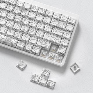 Womier Low Profile 131 Phím Keycaps 5 Side Dye Sub Side-printed Key Cap cho 60% 65% 70% 100% Cấu hình thấp Cherry Gateron MX Switches Bàn phím cơ