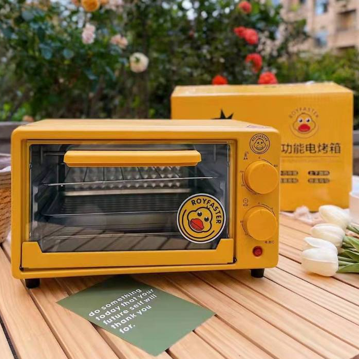 [Hàng Hot] Lò Nướng Mini 12L 600W Mặt Bàn Đa Năng Hoa Văn Dễ Thương Cho Nhà Bếp Gia Đình Phích Cắm AU