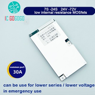 13s 14S 16S 17S 20S 21S 24S 48V 52V 60V 72V Cùng Cổng Chung 30A Bảng Bảo Vệ Pin Lithium EV eBike BMS Li-ion Lifepo4