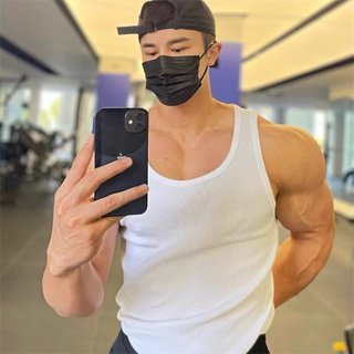 Áo thun nam tập Gym ba lỗ mùa hè phong cách Mỹ thời trang dáng rộng M-3XL45-85kG
